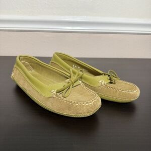 L.L.BEAN Women Suede Flat Ballet Driving Boat Moc‎ Loafer Casual Shoe Size 6.5